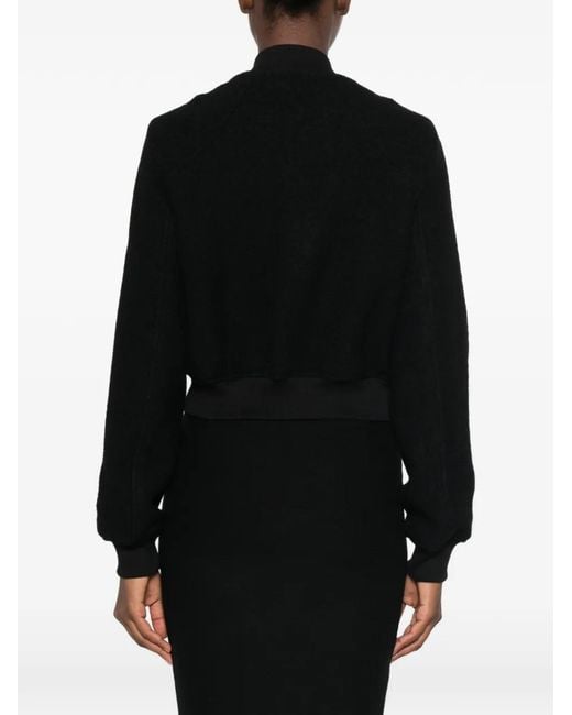 Thom Krom Black Zip-Up Bomber Jacket