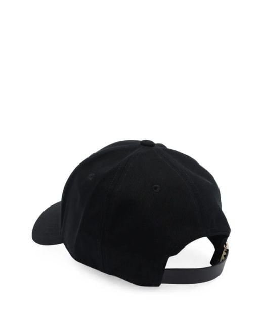 Moose Knuckles Black Icon Logo Baseball Cap for men