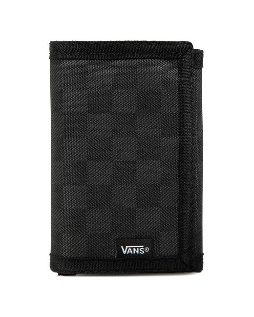 Vans Black Checked-Pattern Wallet