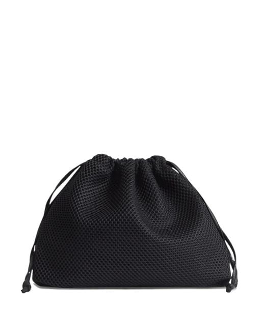 Frankie Shop Black Small Morgan Mesh-Drawstring Pouch