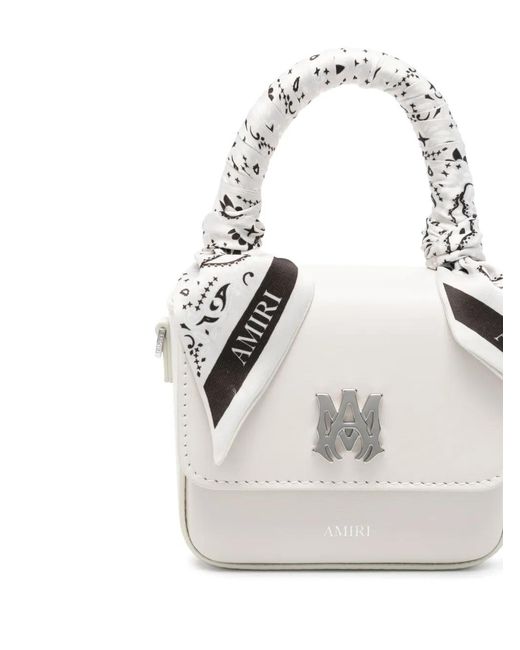 Amiri White Leather Mini Bag