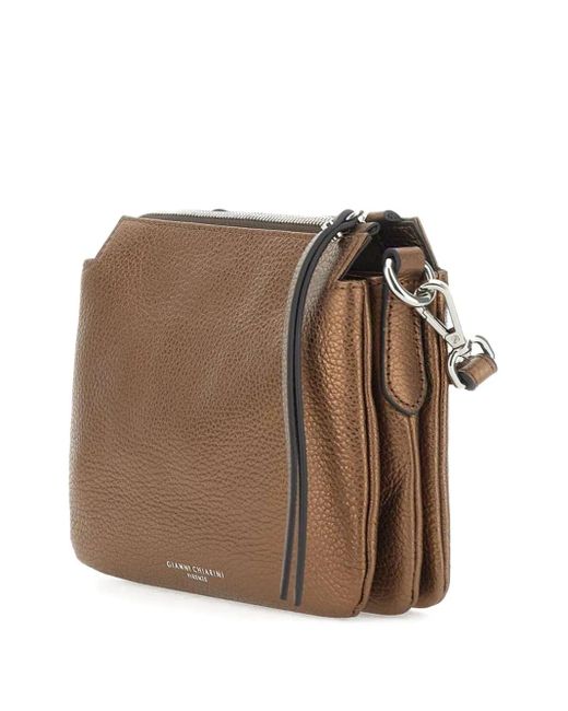 Gianni Chiarini Brown Leather Cross Body Bag