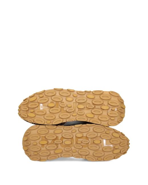 Philippe Model White Leopard Print Glitter Trainers