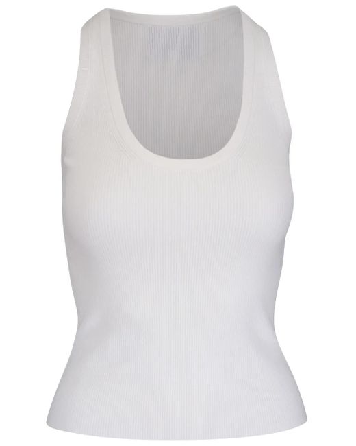 Twp リブ タンクトップ White