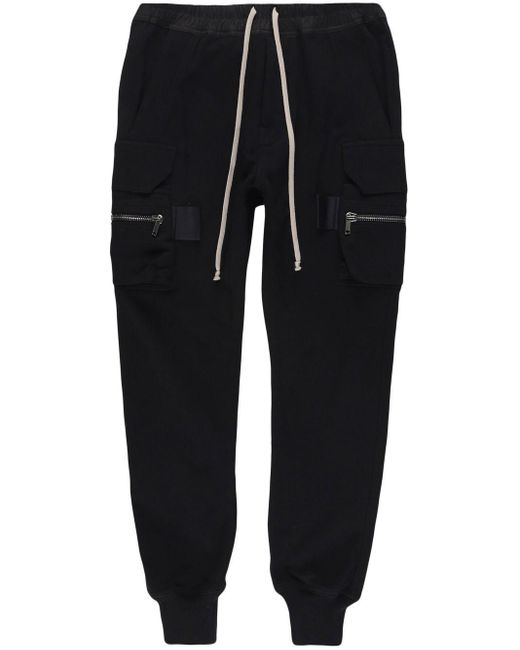Rick Owens Cargopocket Track Pants in Black for Men Lyst Canada