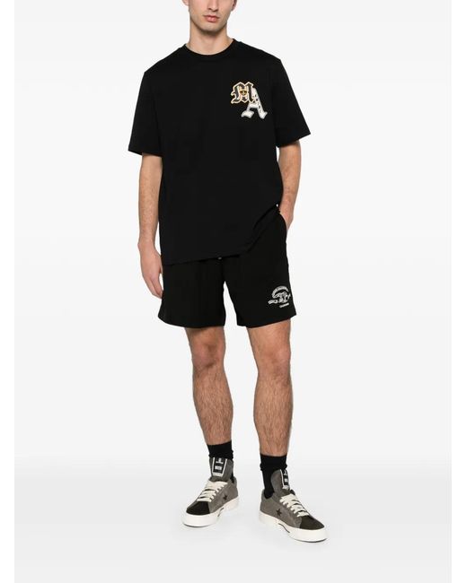 Amiri Black Varsity Patch T-Shirt for men