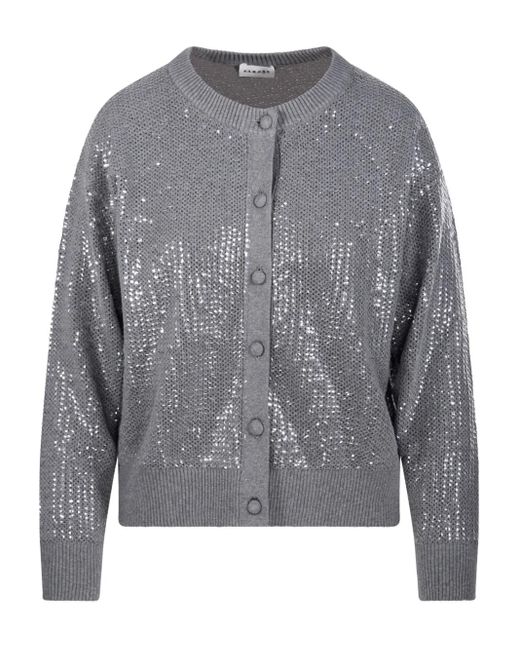 P.A.R.O.S.H. Gray Cardigan Aus Baumwolle