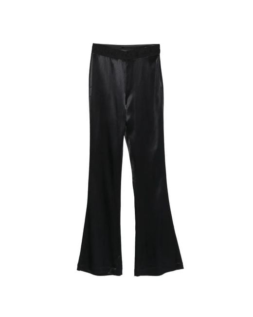 Versace Jeans Couture Black Logo-Waistband Trousers