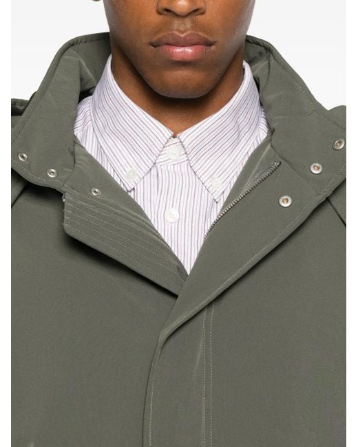 メンズ A.P.C. フーデッド コート Green