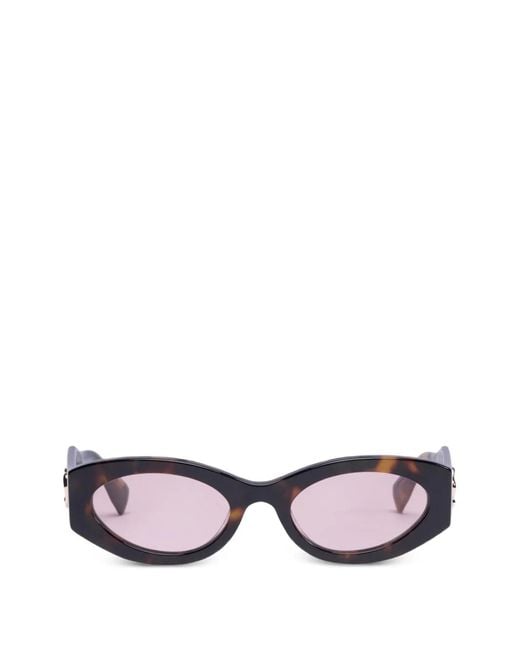 Viktor & Rolf Brown Oval-Frame Sunglasses