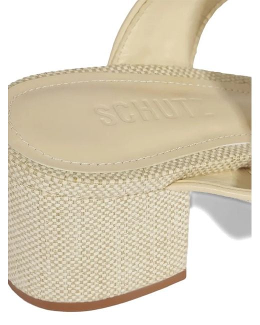 SCHUTZ SHOES Metallic 60Mm Buckle Strap Sandals