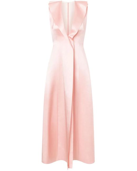 Philosophy Di Lorenzo Serafini Pink Midikleid Aus Satin