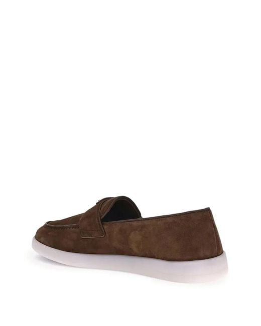 Prada Loafer aus Wildleder in Brown für Herren