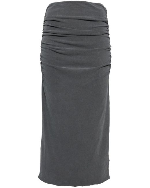 James Perse Gray Jersey Pencil Skirt