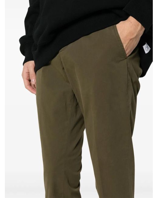 Dondup Green Slim-Fit Chino Trousers for men