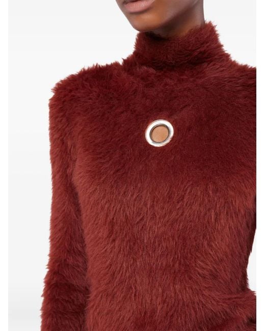 Pull À Détails D'Œillets Rabanne en coloris Red