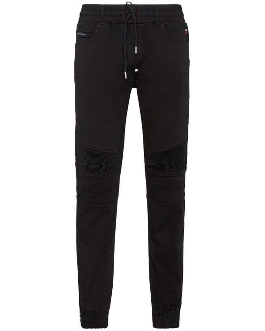 Philipp Plein Black Mid-rise Slim-fit Jeans for men