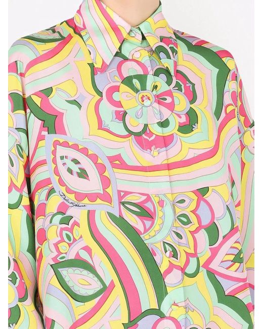 Dolce & Gabbana Multicolor Shirts Red