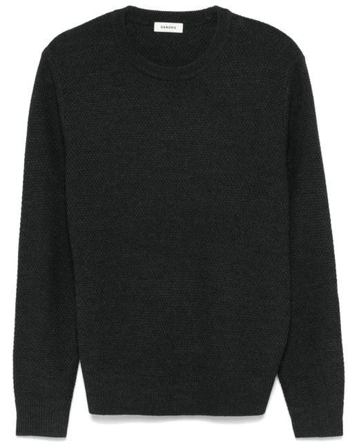 Sandro Pullover mit Rundhalsausschnitt in Black für Herren