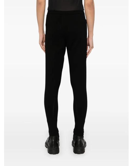 Label Under Construction Black Elasticated Waist Trousers for men
