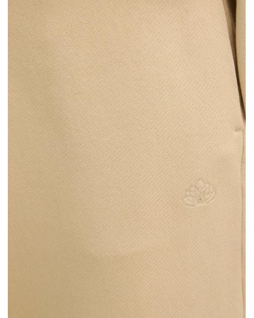 EA7 Natural Logo-Embroidered Track Pants