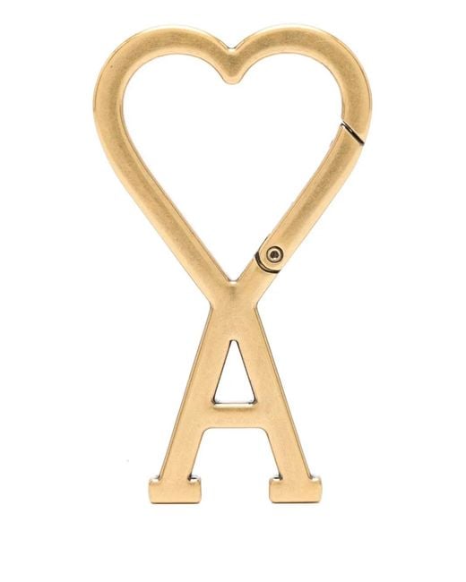AMI Metallic Heart-Shaped Keyring