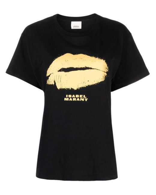 Isabel Marant T-shirt Met Logoprint in het Black