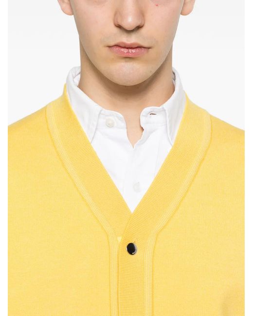 Jacquemus Yellow The Doppio Cardigan for men