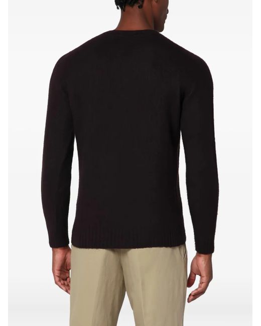 Drumohr Black Crew-Neck Sweater for men