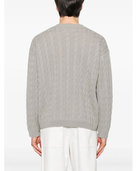 Lisa Yang Gray Oskar Sweater for men