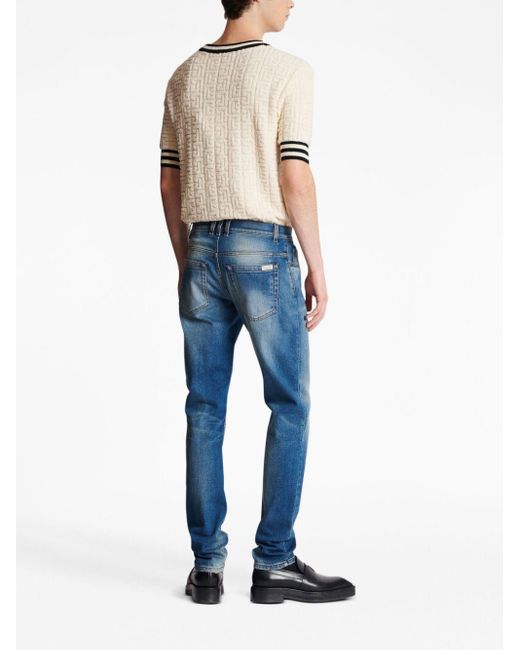 Balmain Slim-fit Jeans in het Blue voor heren