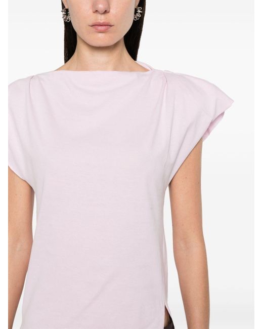 Isabel Marant T-shirt Van Biologisch Katoen in het Pink