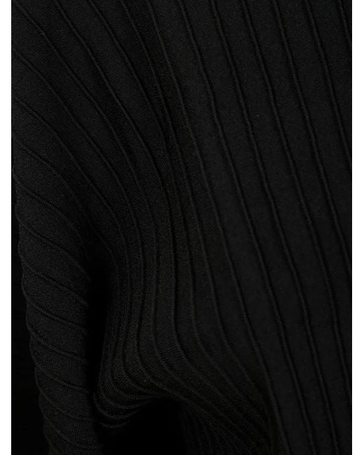 Mrz Black Ribbed Jumper