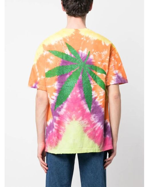 GALLERY DEPT. T-Shirt Met Tie-Dye Print in het Pink voor heren