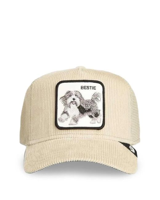 Goorin Bros Natural Goorin Corduroy-Panelled Trucker Cap for men