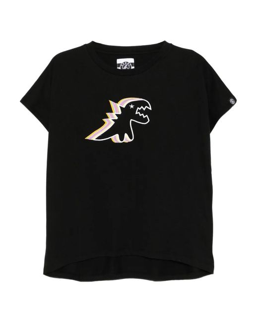 SPORT b. by agnès b. Black Dino Shadow Cotton T-Shirt