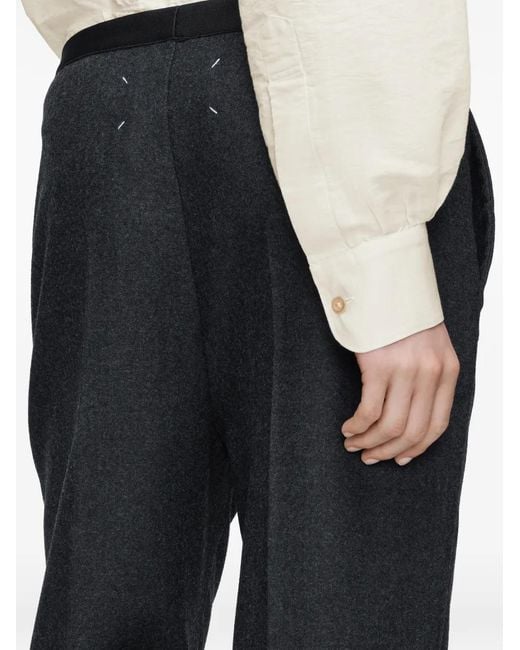 Maison Margiela Black Wool Trousers