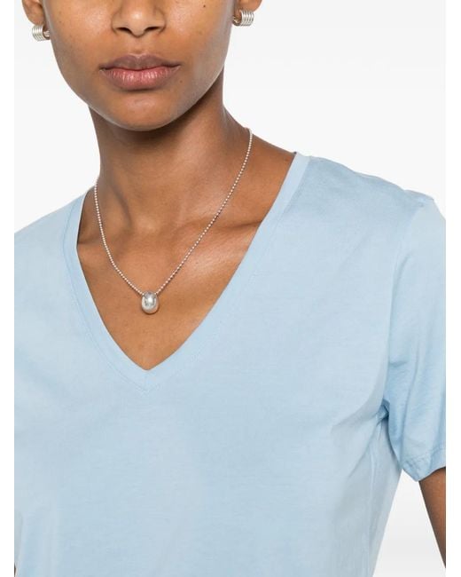 ANONYM APPAREL Blue Romy V-Neck Short-Sleeve T-Shirt