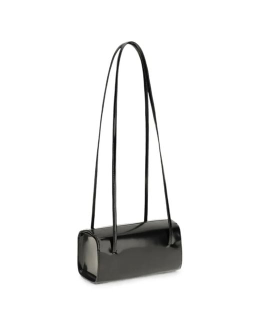 Faune White Mini Mie Leather Shoulder Bag