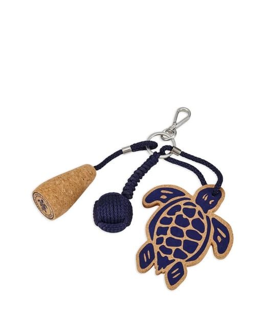 Vilebrequin Blue Turtle Cork Keyring
