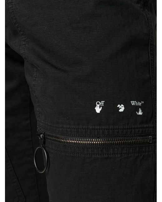 Off-White c/o Virgil Abloh Black Multi-Pocket Straight-Leg Jeans for men