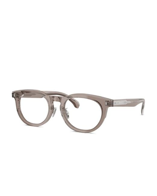 Moncler Gray Round-Frame Glasses