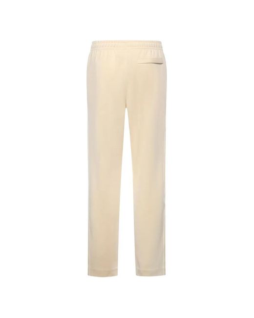 Lacoste Natural Logo-Patch Piped Track Pants for men