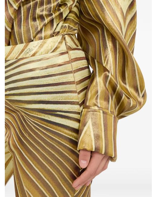 Roberto Cavalli Natural Pleated Trousers