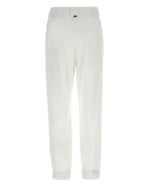 Herno White Viscose Joggers