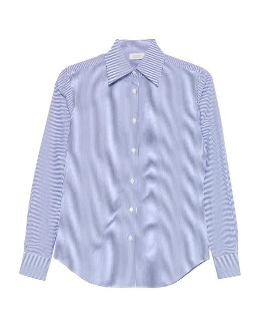 Chemise Rayée À Boutonnière Gea Mazzarelli en coloris Blue