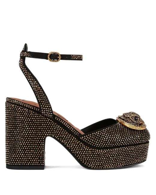 Kurt Geiger Black Sandalen Mit Kristallen 105Mm