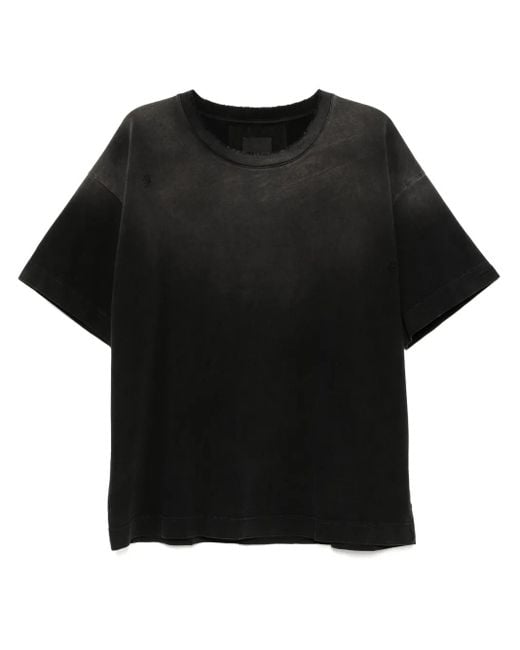 Camiseta De Algodón Givenchy de hombre de color Black