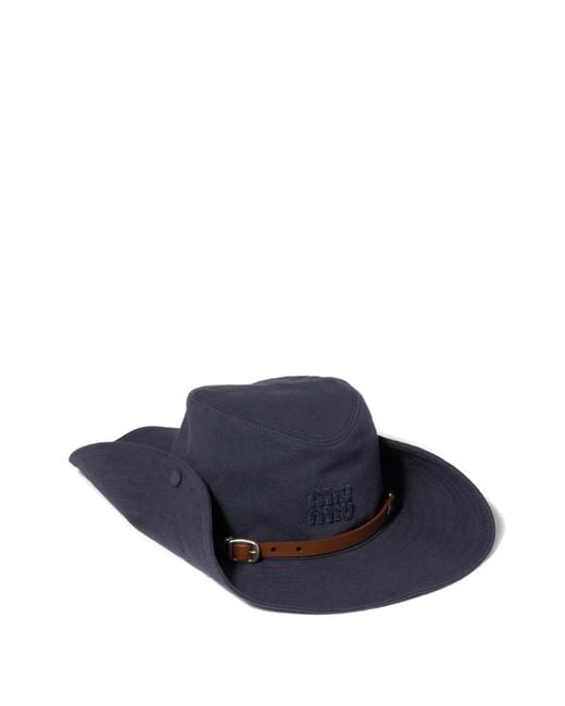 Miu Miu Blue Cowboy Hat
