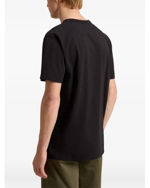 Woolrich Black Logo-Print T-Shirt for men